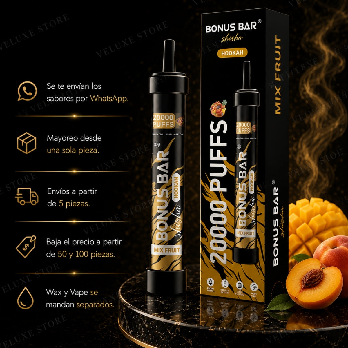 Bonus Bar Shisha - 20,000 puffs.