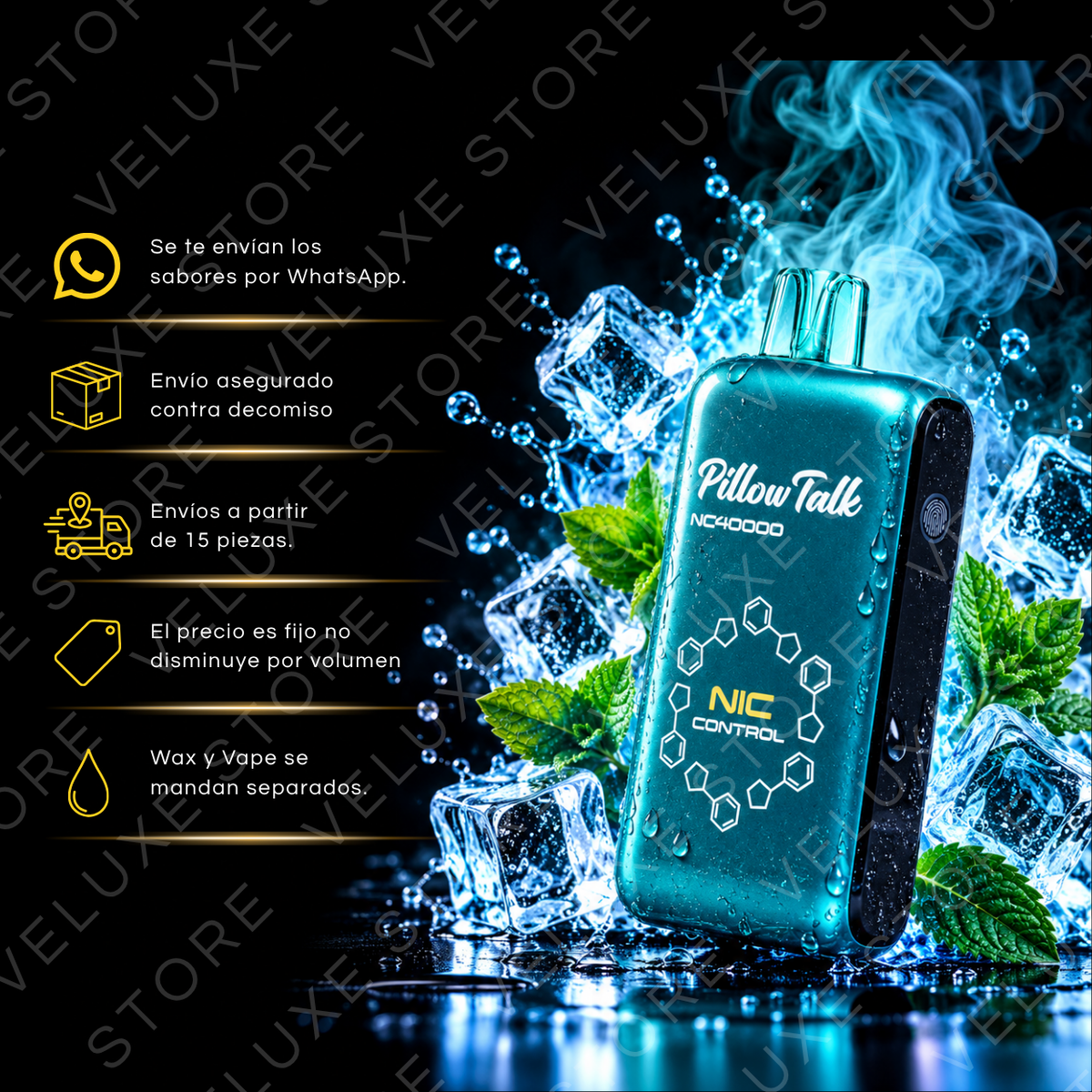 PillowTalk -  40,000 puffs (Con seguro)
