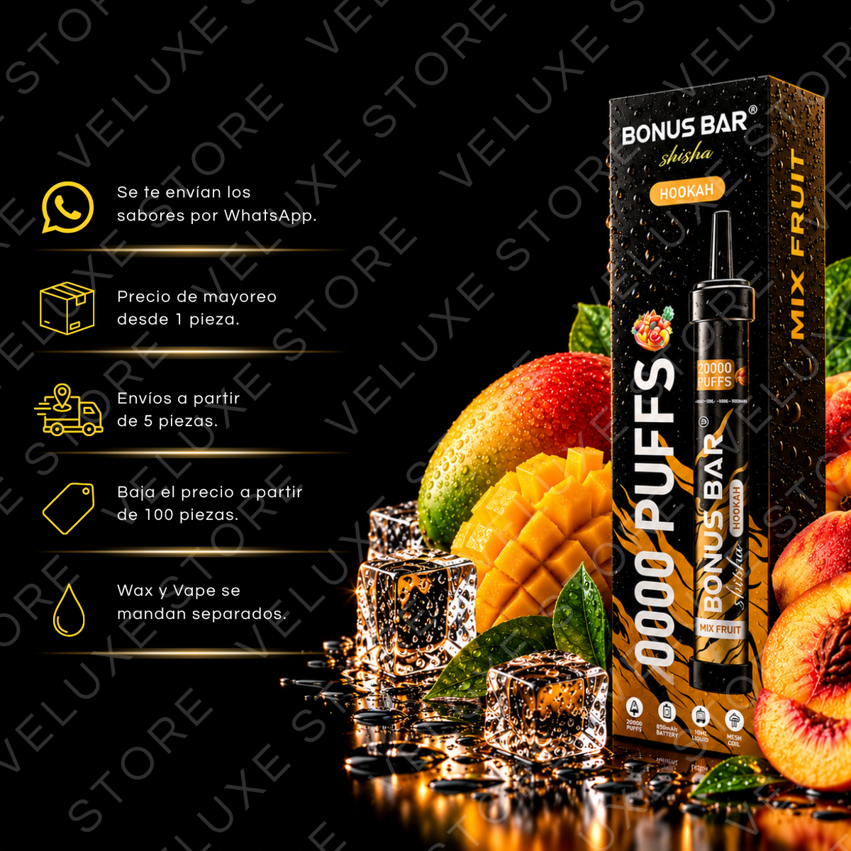 Bonus Bar Shisha - 20,000 puffs.