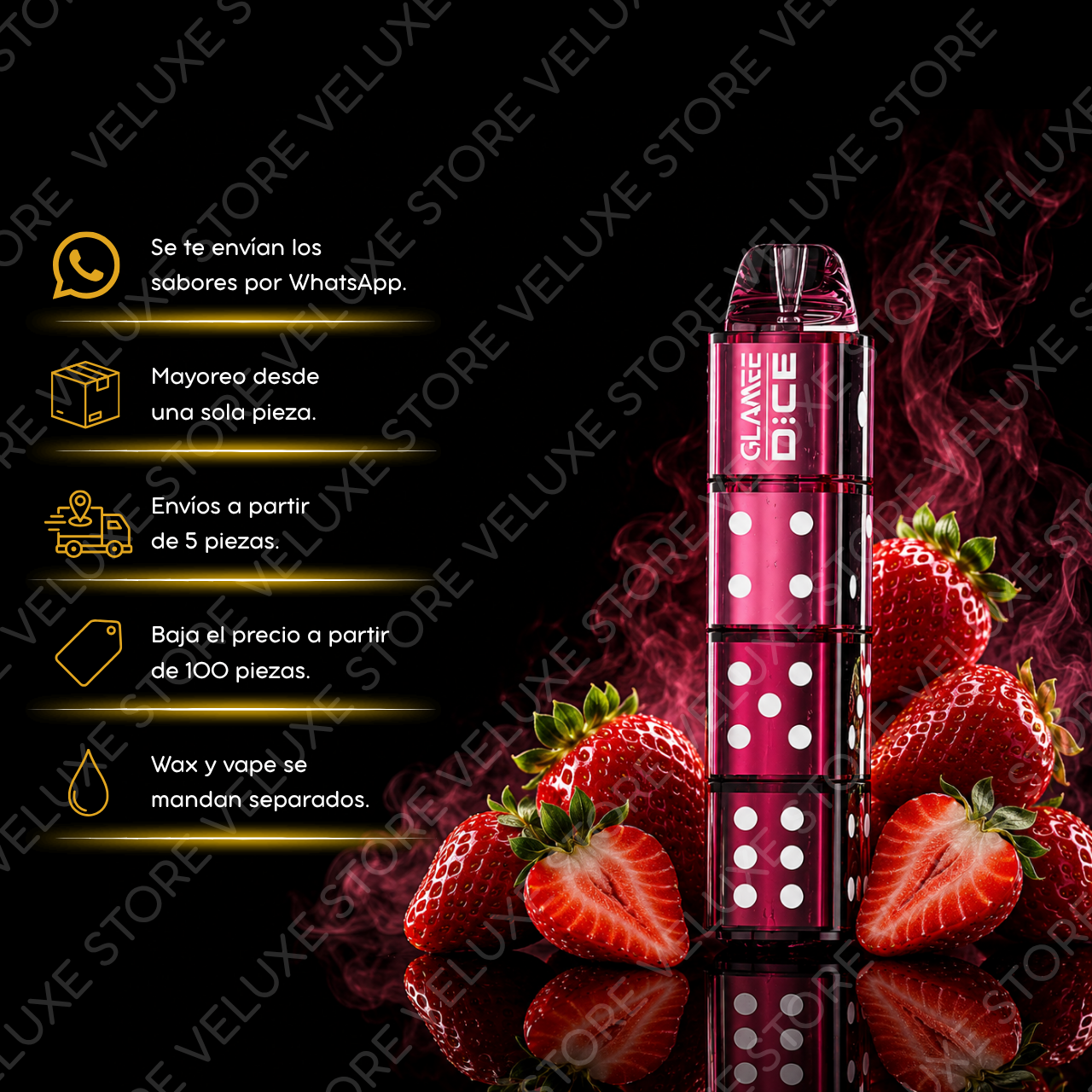 Glamee Dice - 6,000 puffs.