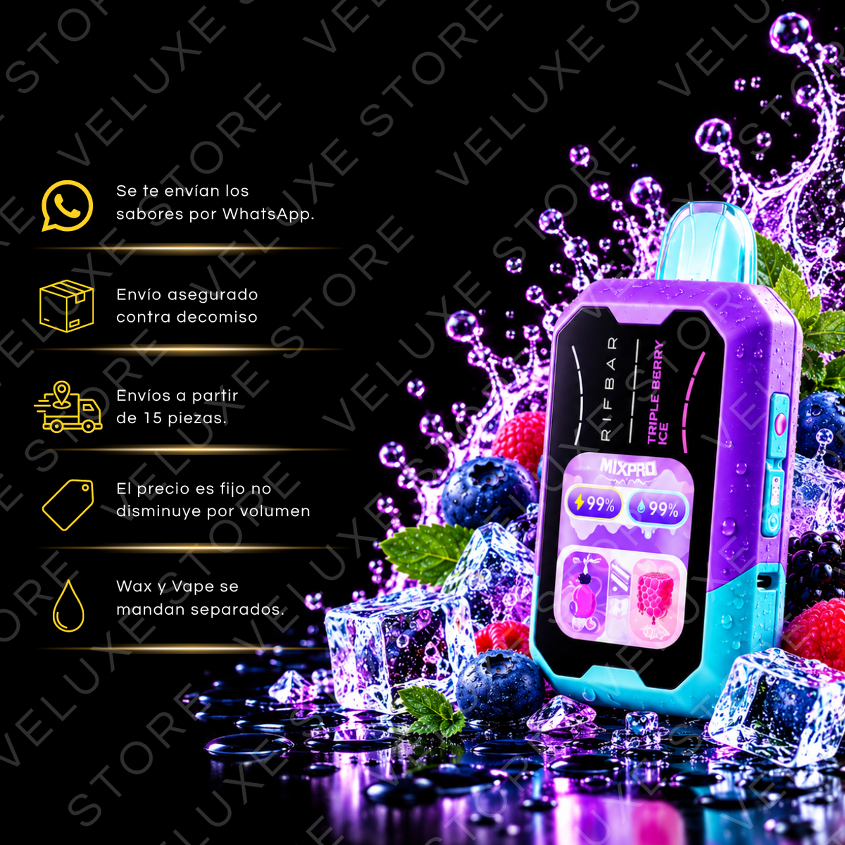 Rifbar - 40,000 puffs (Con Seguro)