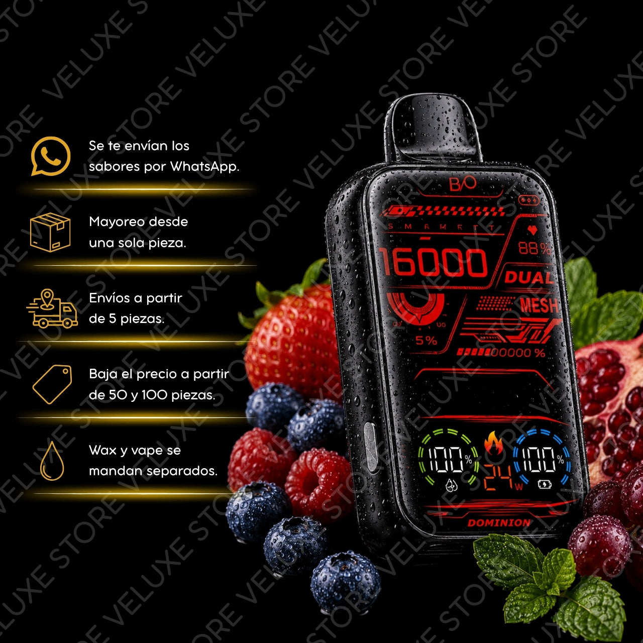 Dominion - 16,000 puffs.