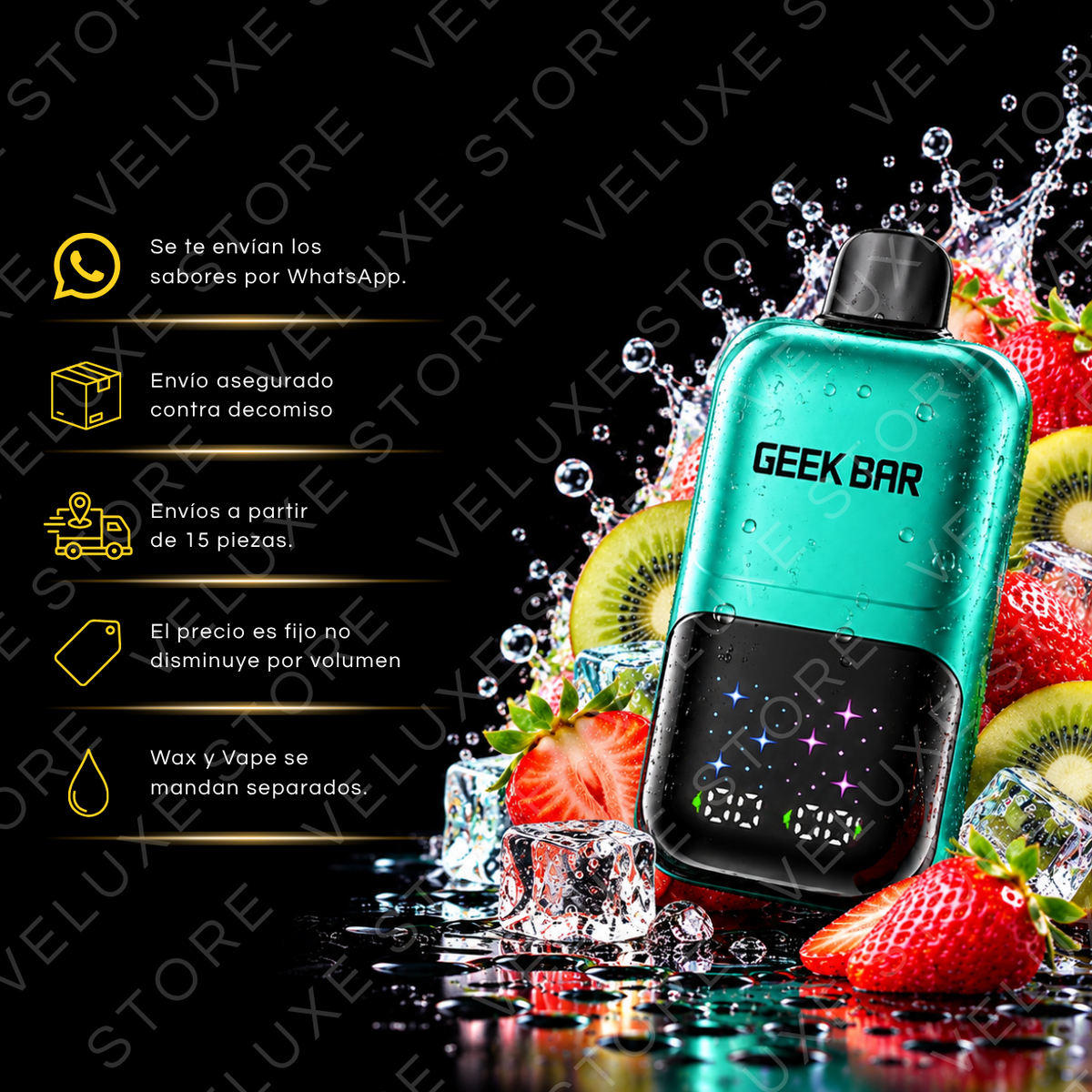 Geek Bar 2GO - 50,000 puffs (Con Seguro)