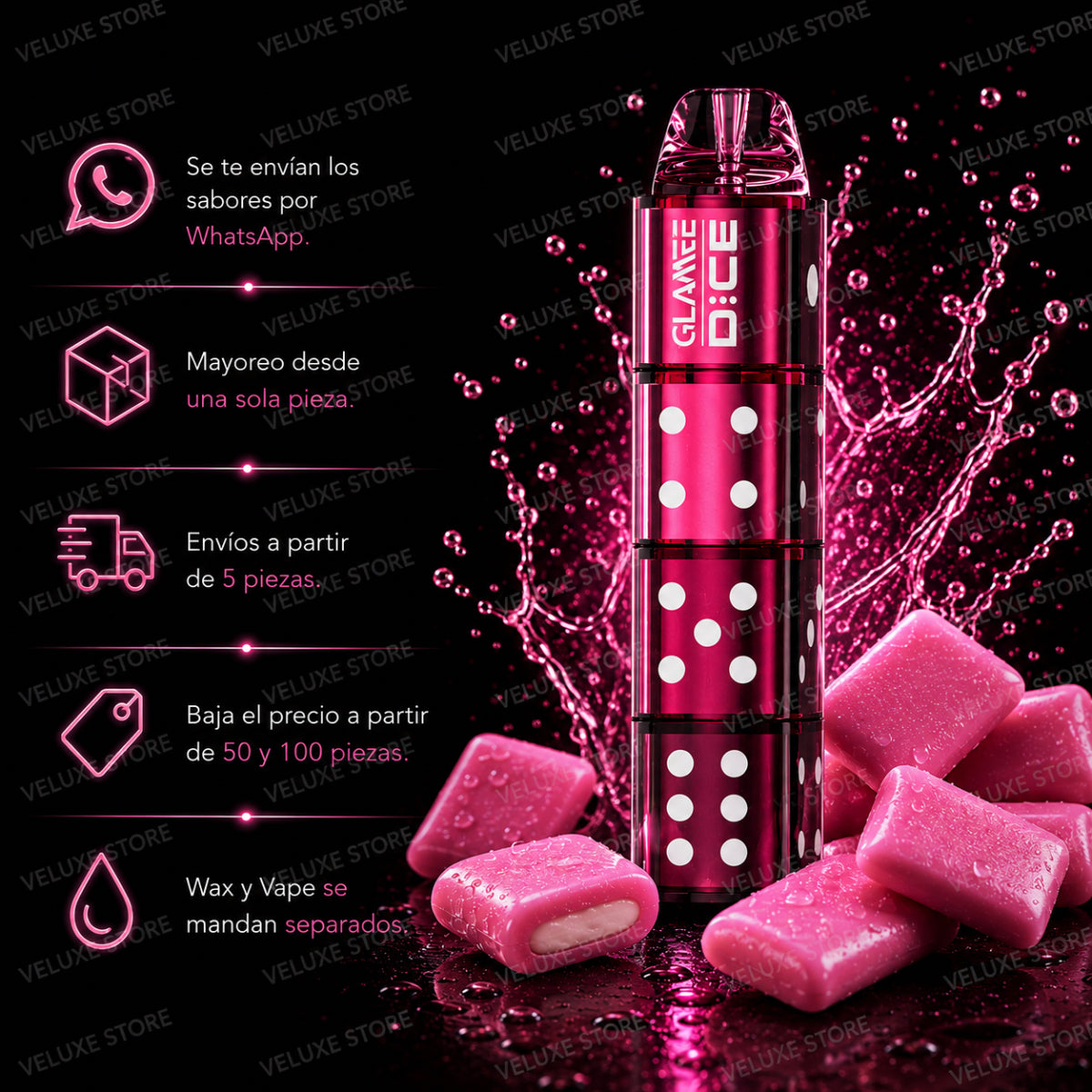 Glamee Dice - 6,000 puffs.