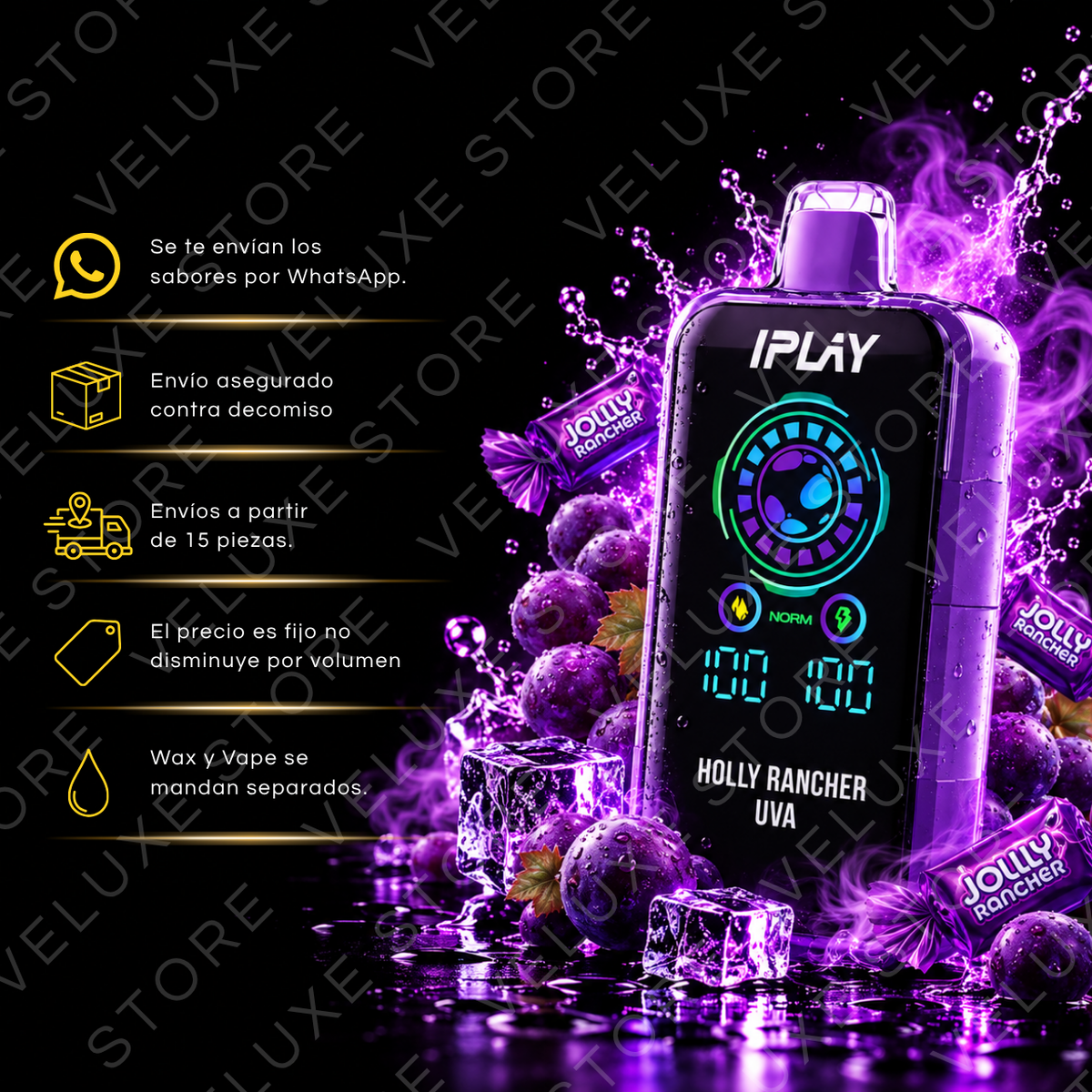 iPlay Burst - 45,000 puffs (Con Seguro)