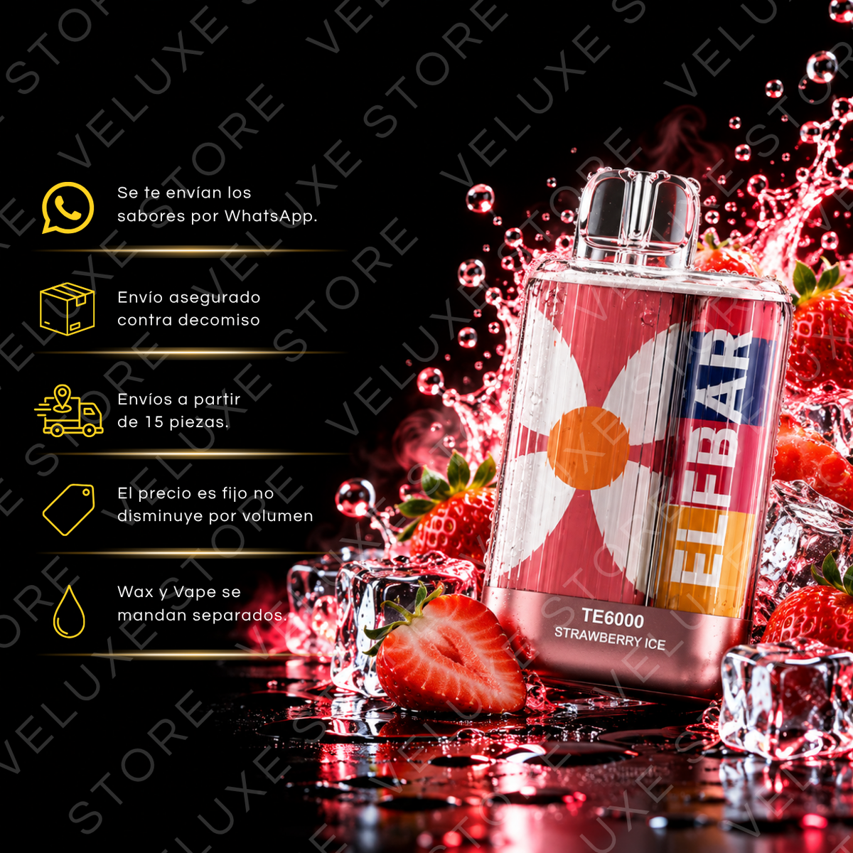 Elf Bar TE6000 - 6,000 puffs (Con Seguro)