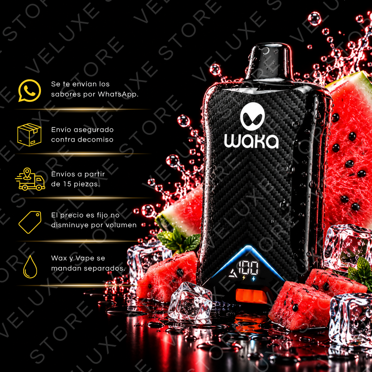 Waka Optimus -  100,000 puffs (Con seguro)
