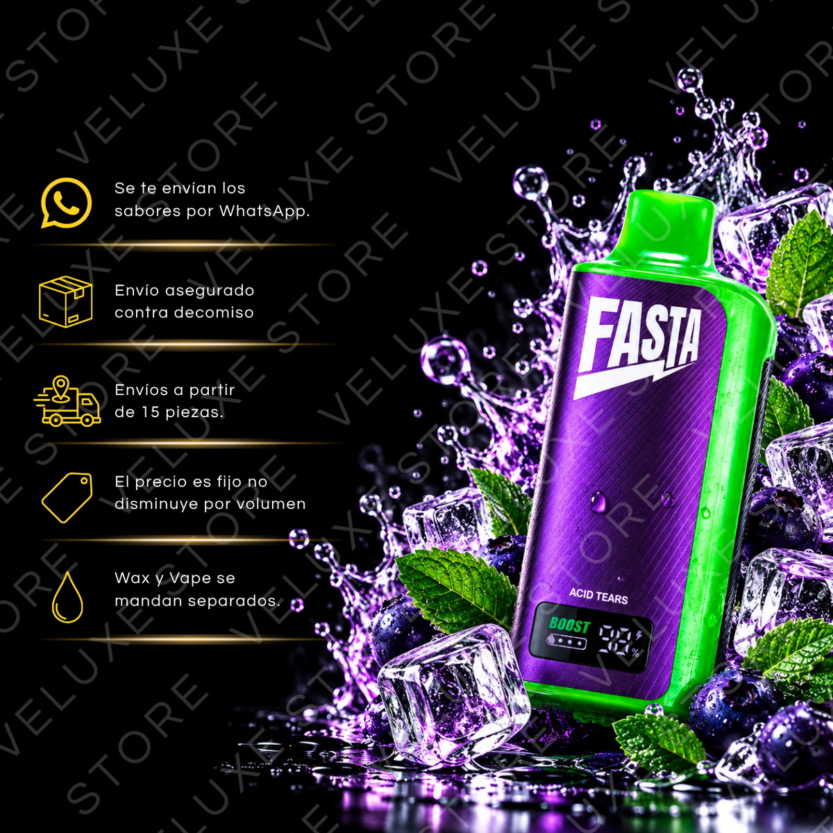 Fasta -  37,000 puffs (Con seguro)