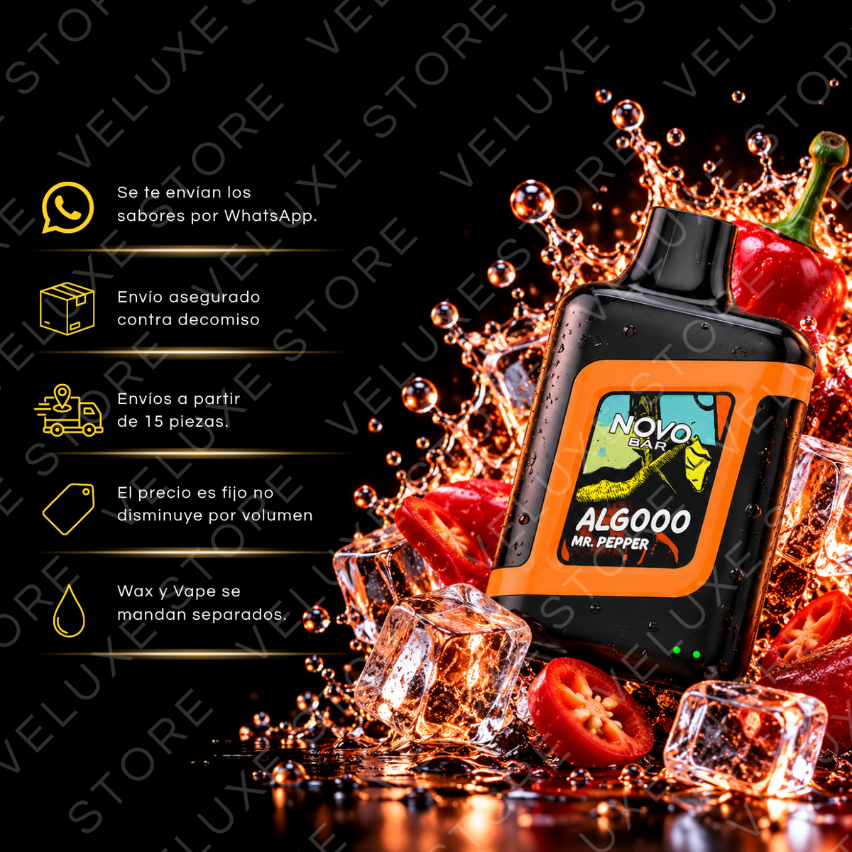 Novo Bar -  6,000 puffs (Con seguro)