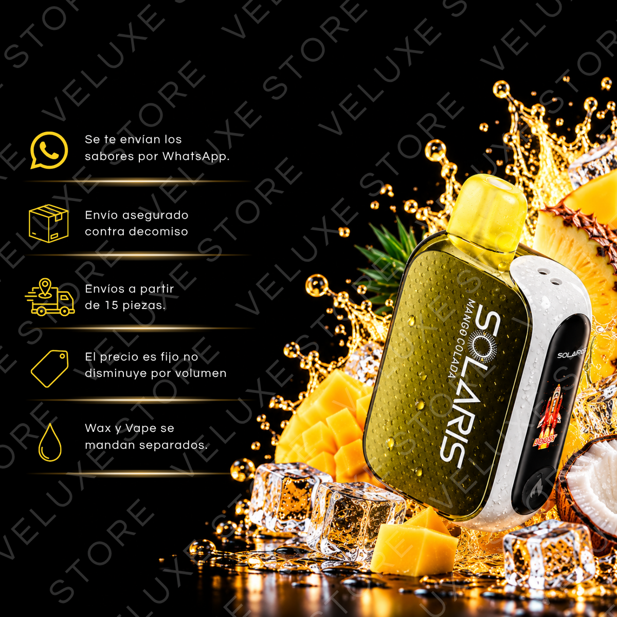 Solaris -  20,000 puffs (Con seguro)