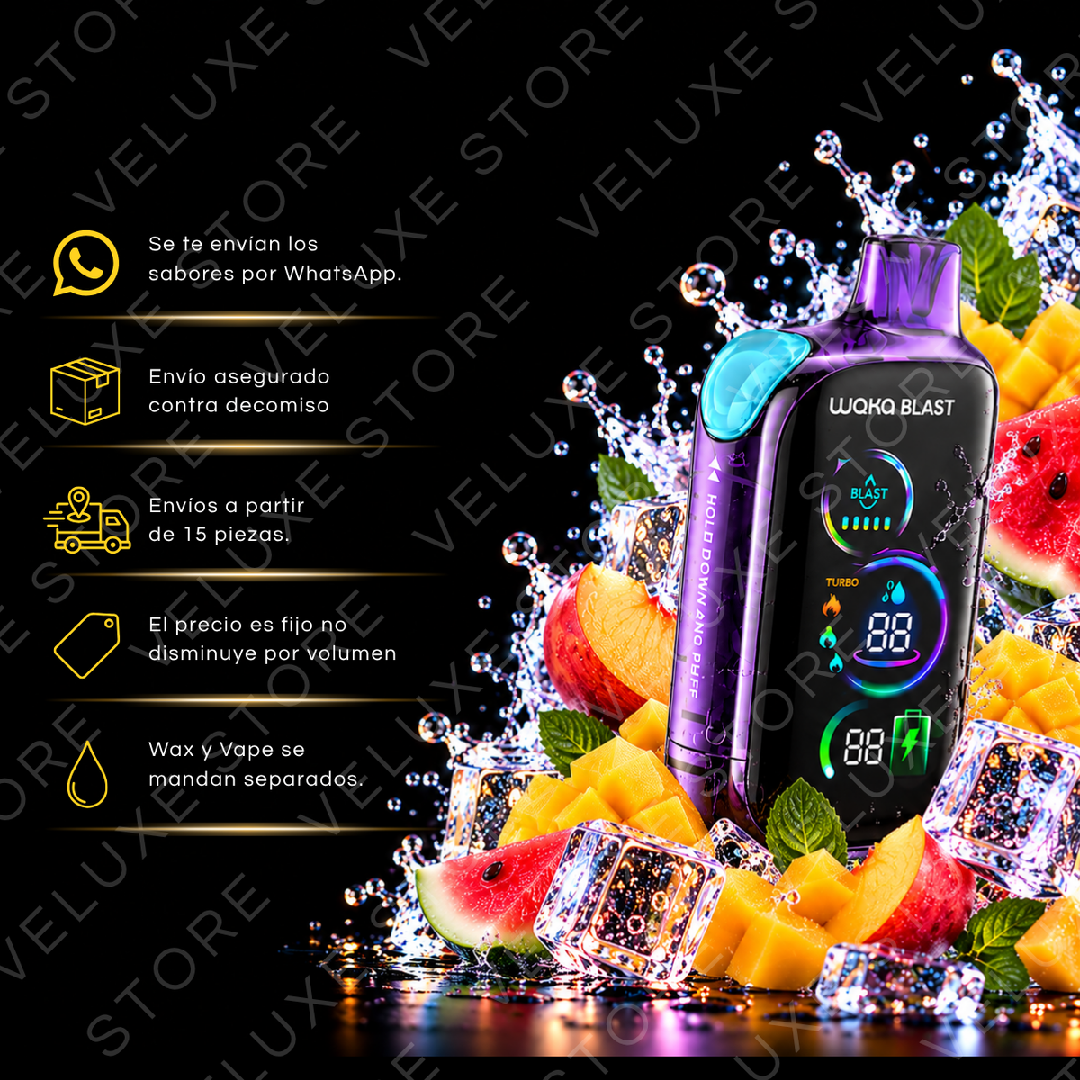 Waka Blast -  50,000 puffs (Con seguro)