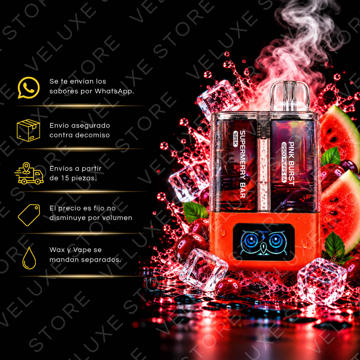 Supermerry Bar -  25,000 puffs (Con seguro)